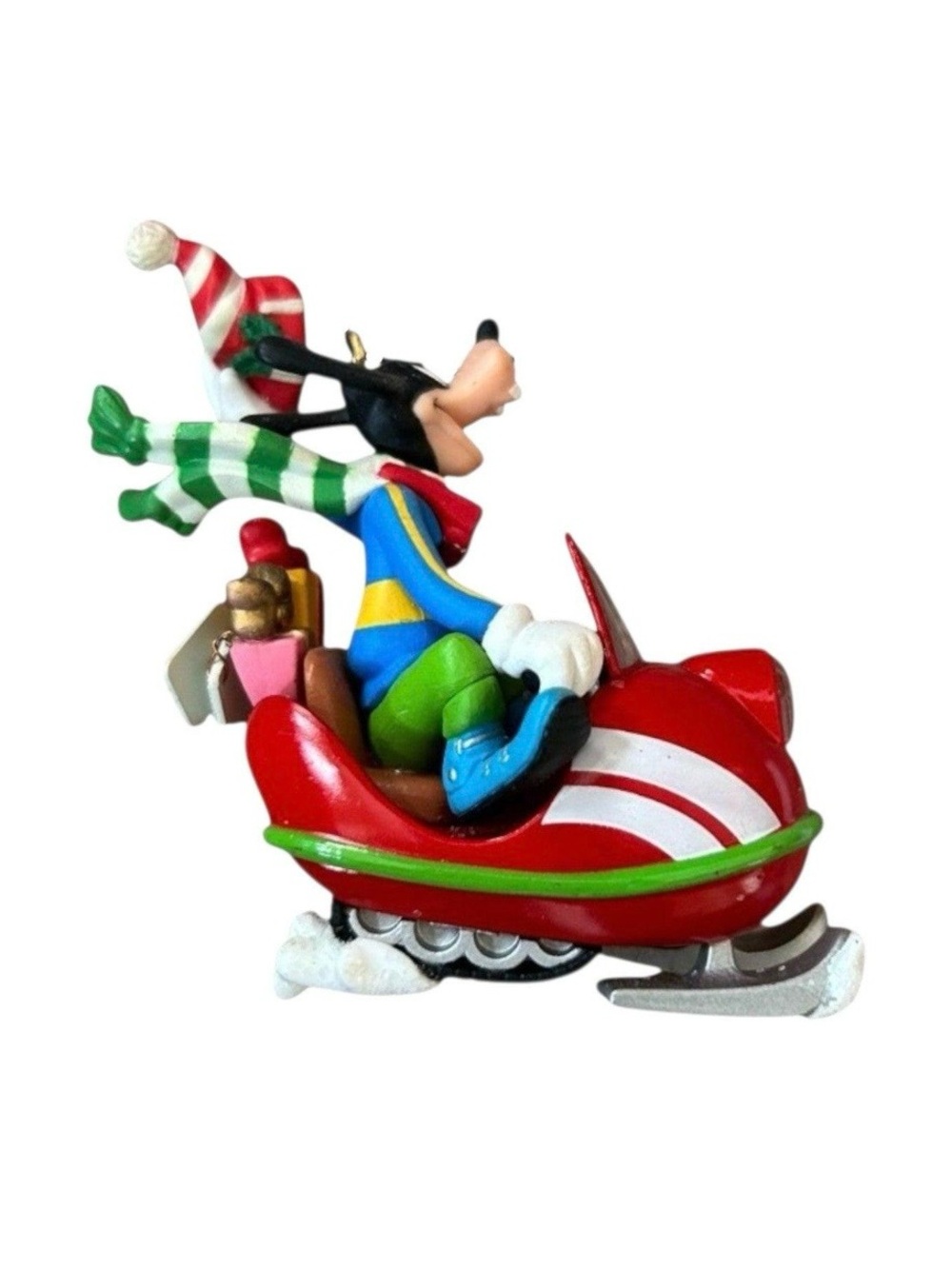 1990 Delivery Disney Goofy on Red Snowmobile Mickey & Co